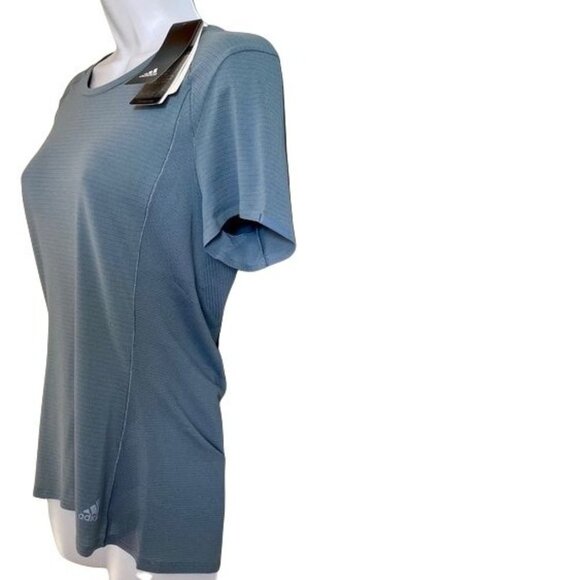 Adidas Climacool Athletic Blue Running Top Womens Small New With Tags - Picture 2 of 11